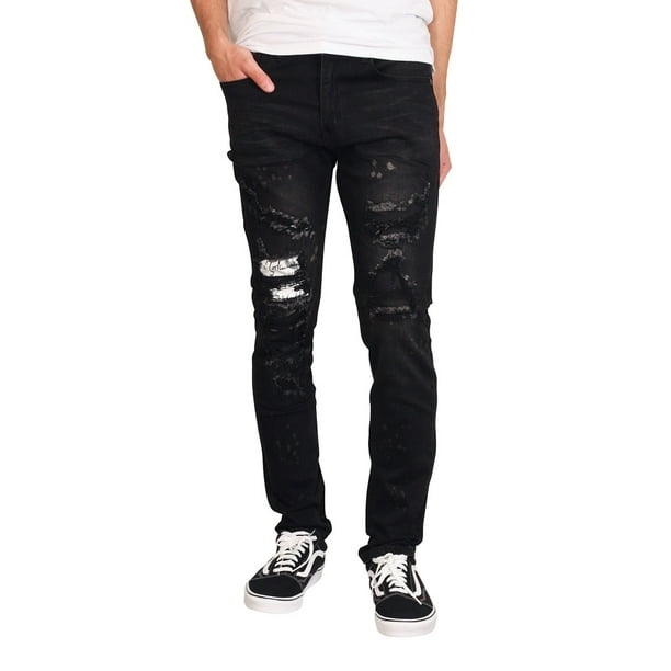 Fashion Mode Rocker BIKER Skinny Fit Strech Stone Washed Herren Destroyed Hose Fashion Mode Rocker BIKER Skinny Fit Strech Stone Washed Herren Destroyed Hose